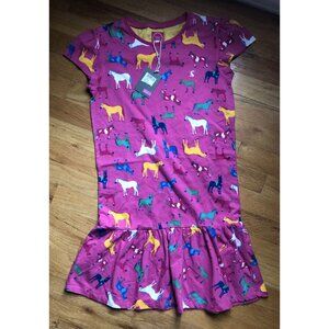 🆕 Joules Pink Horse Dress Size 152 11-12 Years